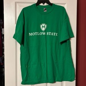 Motlow state community college green short sleeve tshirt size xl